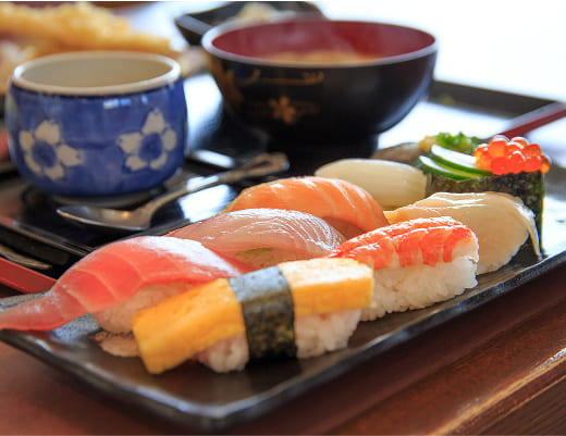 幅広いメニュー展開